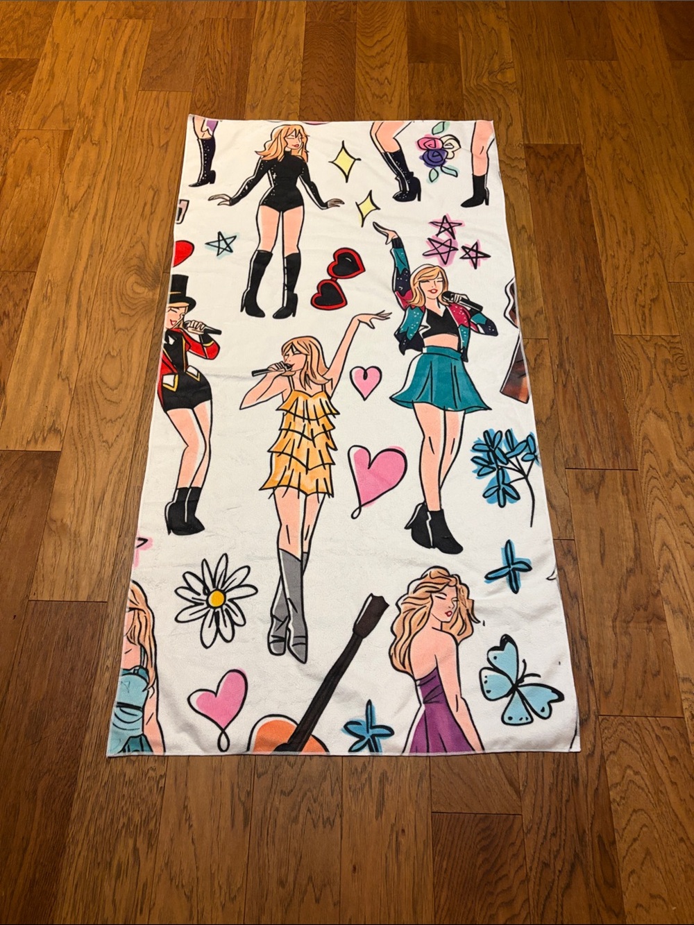 Unofficial Taylor Swift Eras  Tour beach towel